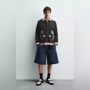 Zara Mickey Mouse Wool Cardigan Harry Lambert X Disney